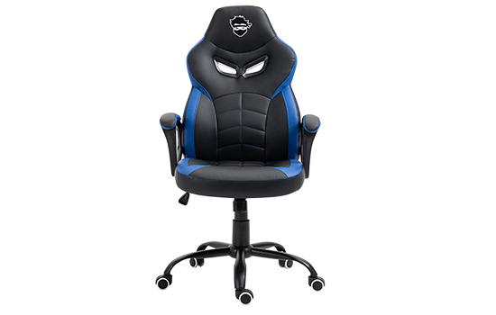 Cadeira Gamer Ninja Jiraya, Suporta Até 140KG, Preto e Azul 